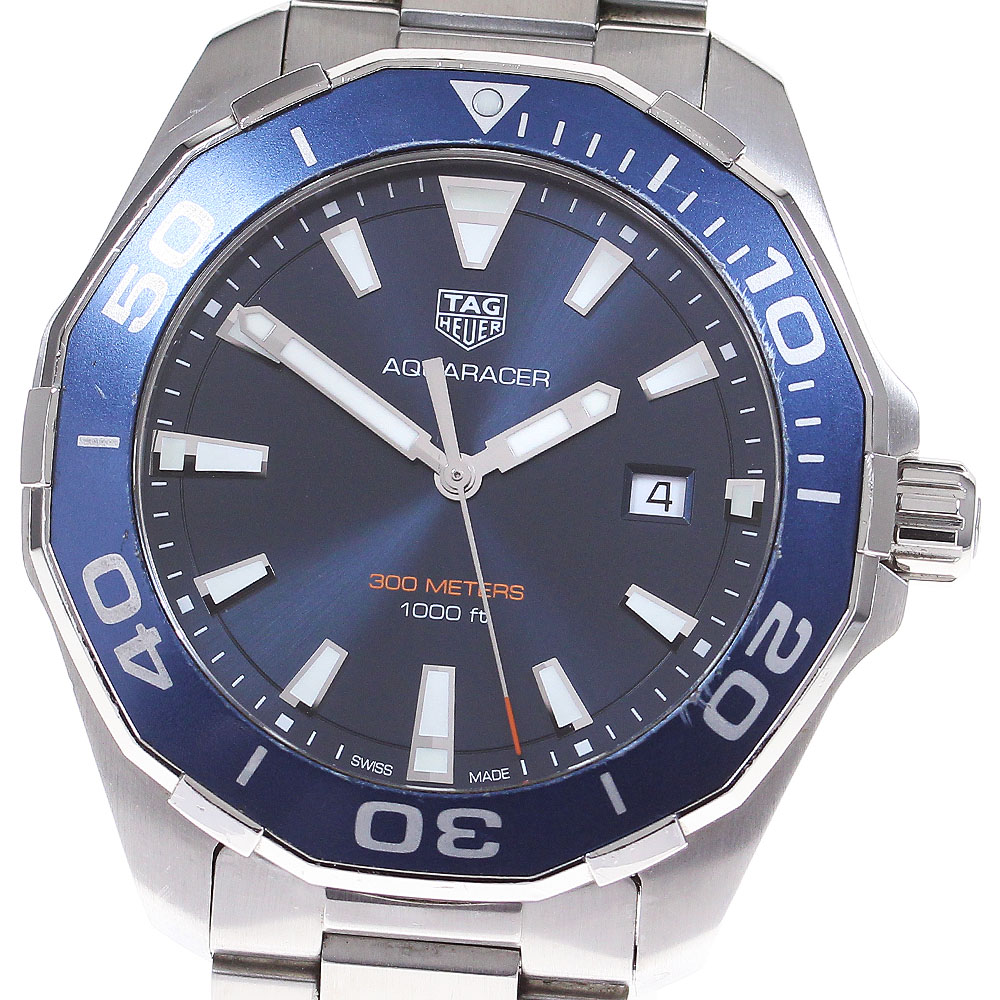 タグホイヤー TAG HEUER WAY101C.BA0746 アクアレーサー デイト クォーツ メンズ 箱・保証書付き_835555【中古】