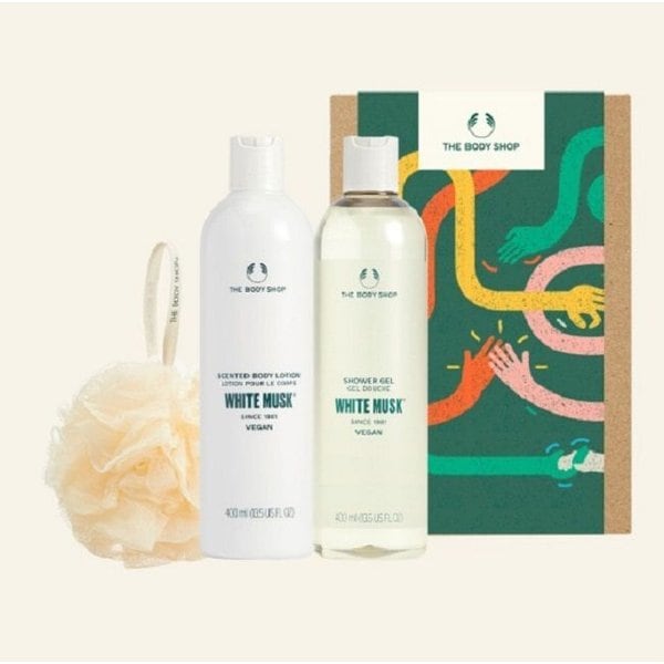 【The body shop】 Package/NEW/White Musk/Body/3-Item Set