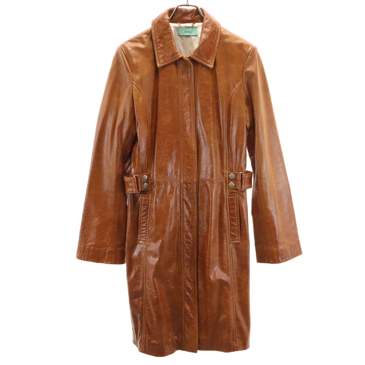 本革 レザーコート キャメル レディース 古着 5,403円