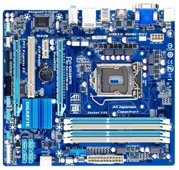 GIGABYTE GA-Z77M-D3H LGA 1155 DDR3 Z77M-D3H 32GB DVI VGA HDMI Z77 Motherborad