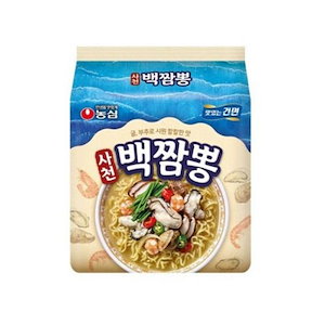 [韓国人気ラーメン] 農心 四川白チャンポン 4個入りx 2個 (合計8個)