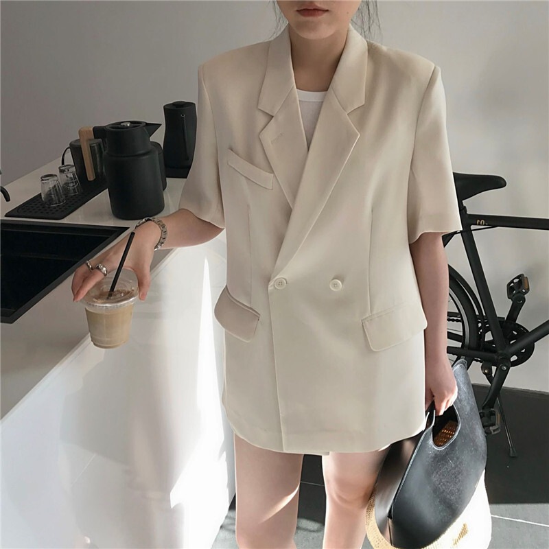 セットアップ セットアップ シャンパー ワイドパンツ ショートパンツ ショート ショート丈 袖あり 半袖 Vネック 襟付き ハイウエスト 前開き ウエストゴム ポリエステル 上下セット 2点セット