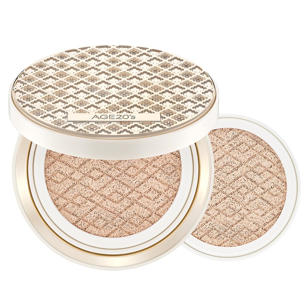 シルク ハイカバー クッション 本品13g + 詰め替え13g21号 ライトベージュ 1セット