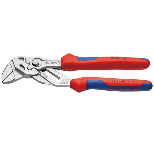 KNIPEX クニペックス プライヤーレンチ コンフォート サイズ55x20x180mm パック入 8605-180SB 工具 ツール DIY 作業工具
