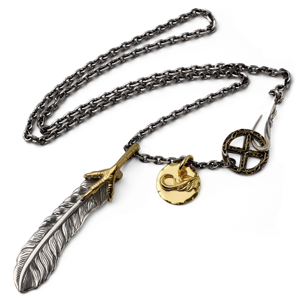 BFF 925 フェザーネックレス 金爪 [bffns013] 26,273円