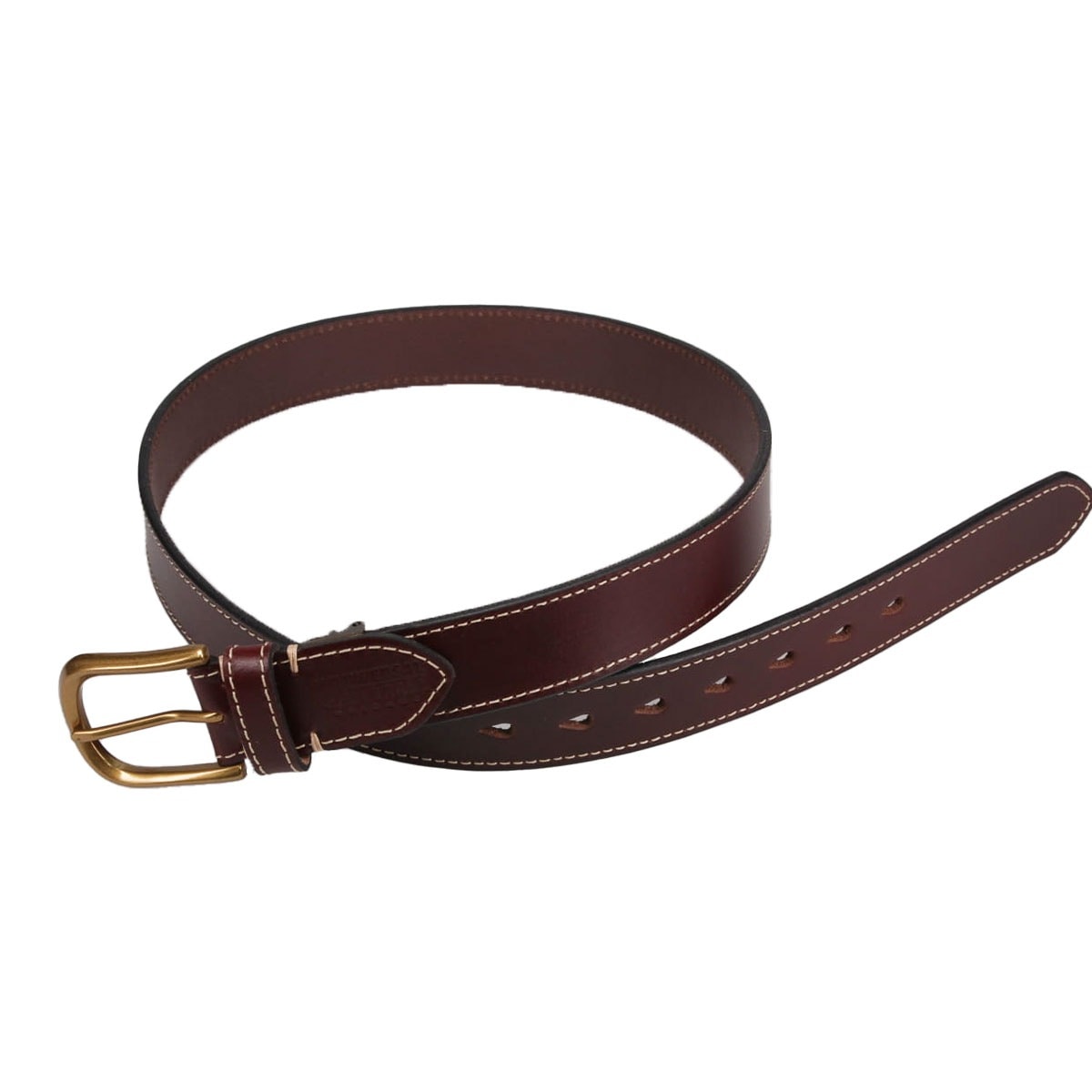 UNIVERSAL ユニバーサルオーバーオール 本革 35mm Sステッチベルト 黒 ブラック ダークブラウン uv0600qg