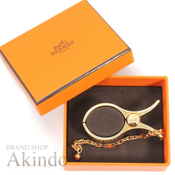 【新品】エルメス グローブホルダー フィルー ピンクゴールド ローズゴールド チェーン付き 手袋ホルダー HERMES メンズ レディース バッグチャーム プレゼント ブランド 定番 人気