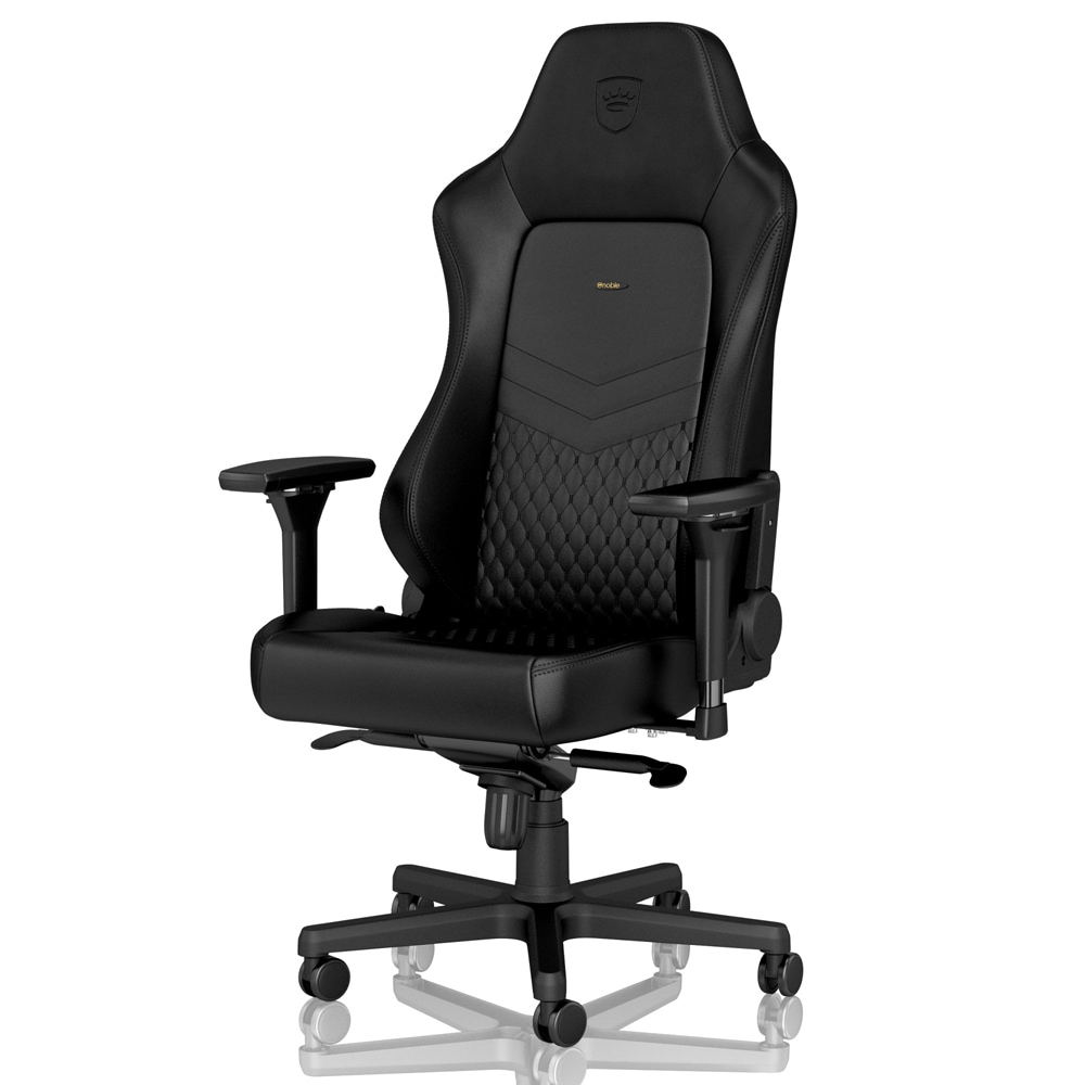 noblechairs ゲーミングチェア HERO Real Leather(ブラック) NBLHRORLBLASGL