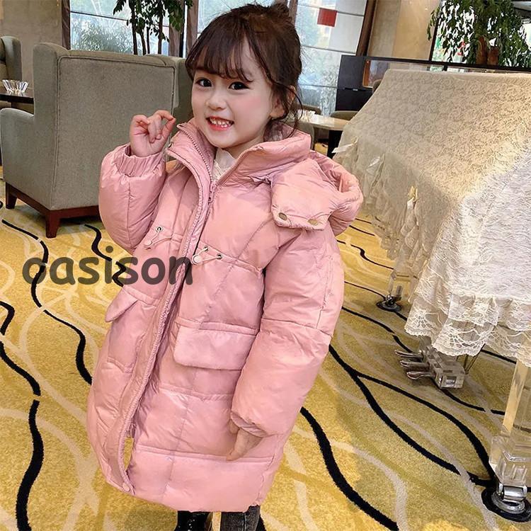 【3日以内出荷】秋冬　ミドル丈 ダウンコート キッズ ダウンコート ミドル丈 女の子 男の子 ダウン充填 子供 ダウンジャケット キッズコート アウター ダウン 軽量秋冬　ミドル丈 ダウンコート