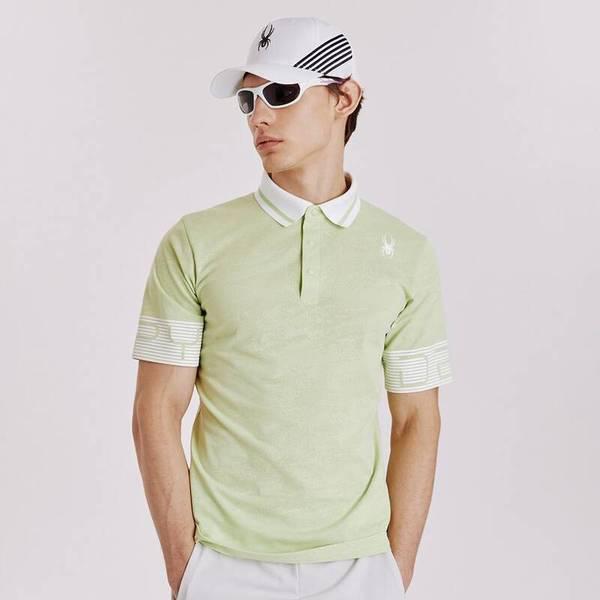 男性ゴルフスリーブロゴカラーTシャツSPIMCNTS241MLIM 710213