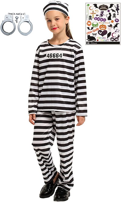 Qoo10] 囚人 子供 囚人服 手錠付き コスプレ : ホビー・コスプレ