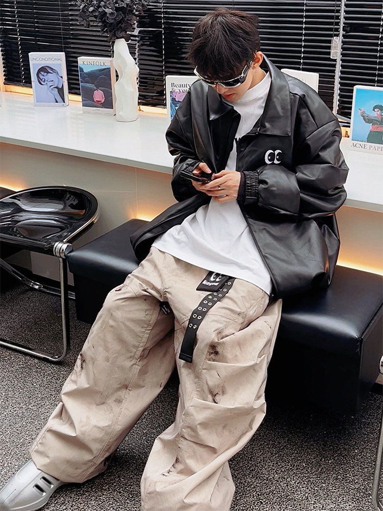 スノーボードウェア 2025 2026 黒 スキー用3L レザージャケット デニム パンツ カーキ 土色 レディース メンズ スノパンツ スキーウェア スノボウェア ロングパンツ