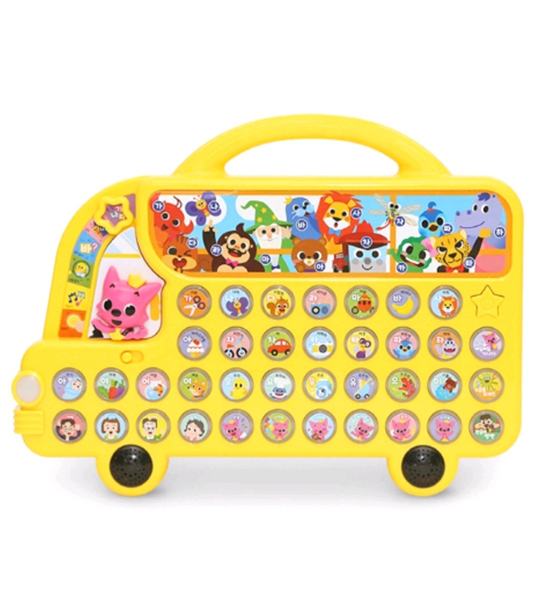 PINK PONG ハングルバス(幼児ハングル 知育玩具)