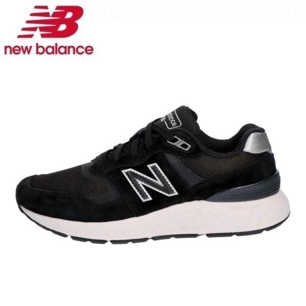 ニューバランス880 レディース スニーカー ウォーキング 幅広 本革 WW880 BK6 2E new balance ブラック 黒 ゆったり 歩きやすい 滑りにくい