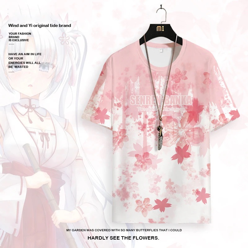 半袖tシャツ夏用薄手通気性半袖前連万華同シャツ