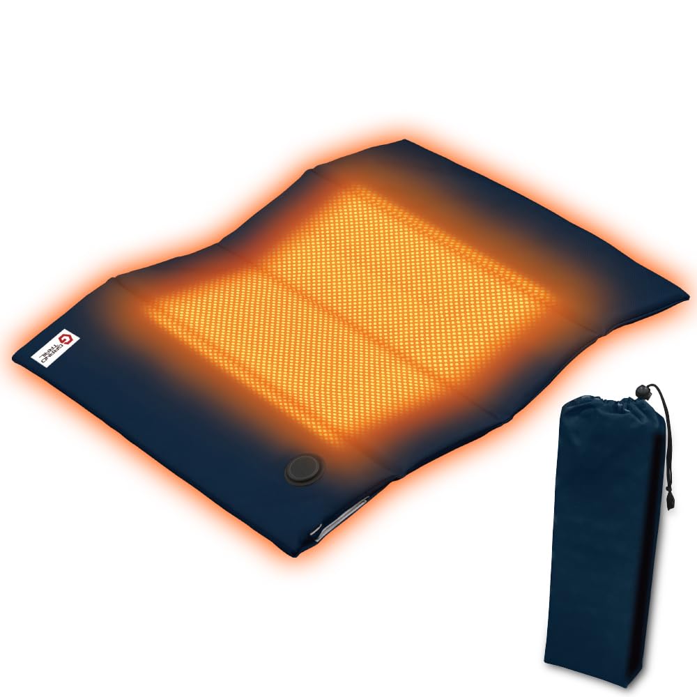 全国送料無料 アイリスオーヤマ(IRIS OHYAMA) ヒートクッション HW-OC4-A ネイビー シングル