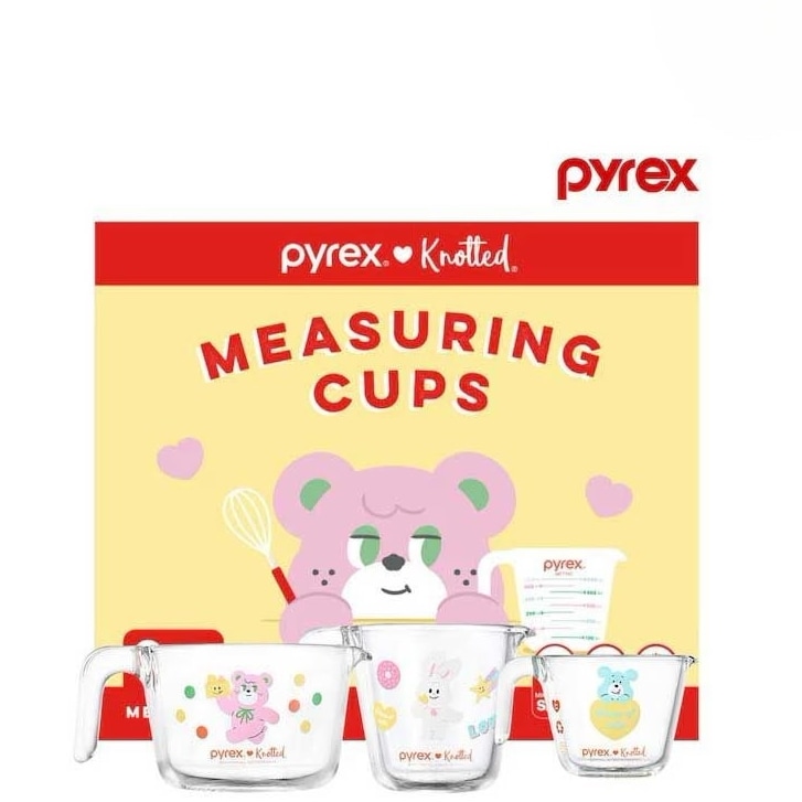 × Knotted 計量カップセット 250ml+500ml+1L(3個 セット)