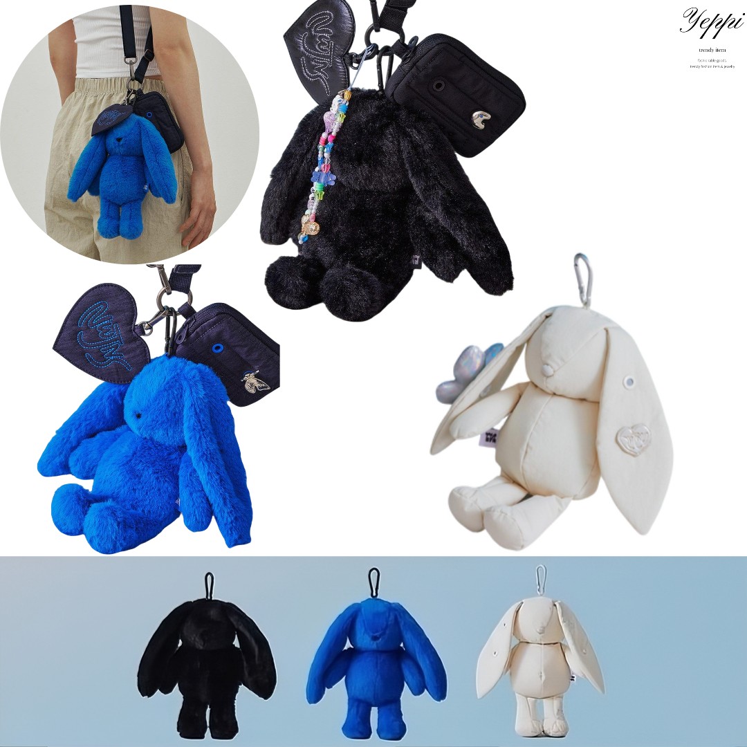 【 当日出庫 】 NEW JEANS NJ X COLLER RABBIT POUCH newjeans rabbit 大型 ぬいぐるみ キーホルダー 韓国 公式グッズ