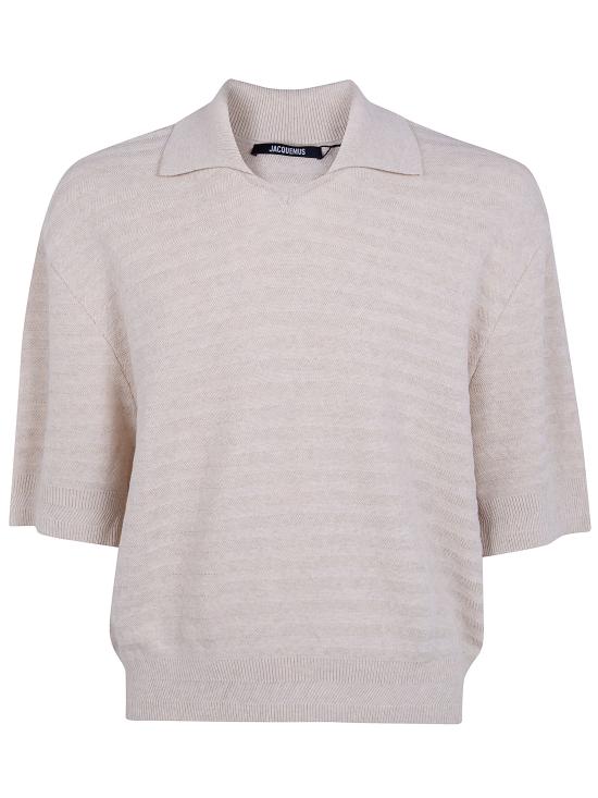 JACQUEMUS Men Sweater 26EPOM00613AK00302 130 LIGHT BEIGE