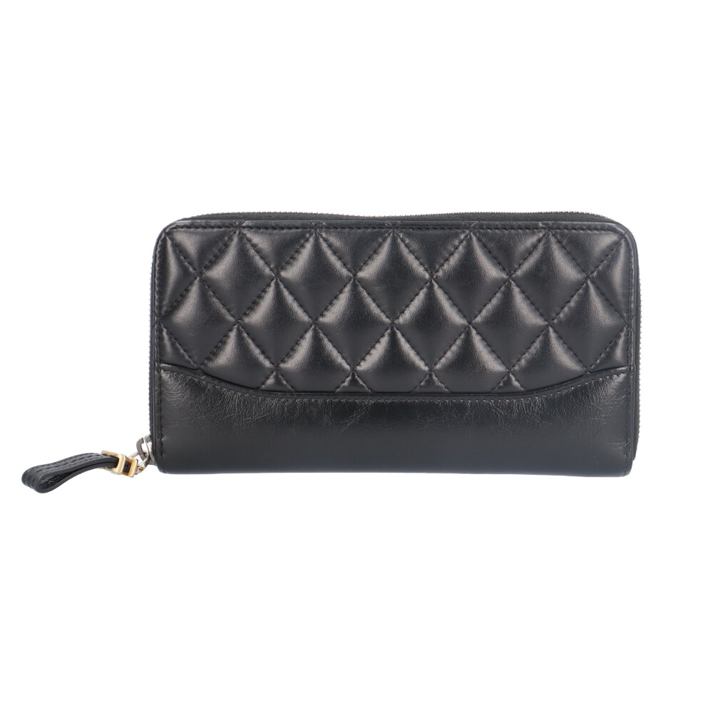 シャネル ガブリエルドゥ ロングジップウォレット 長財布 レザー A84388 CHANEL 中古