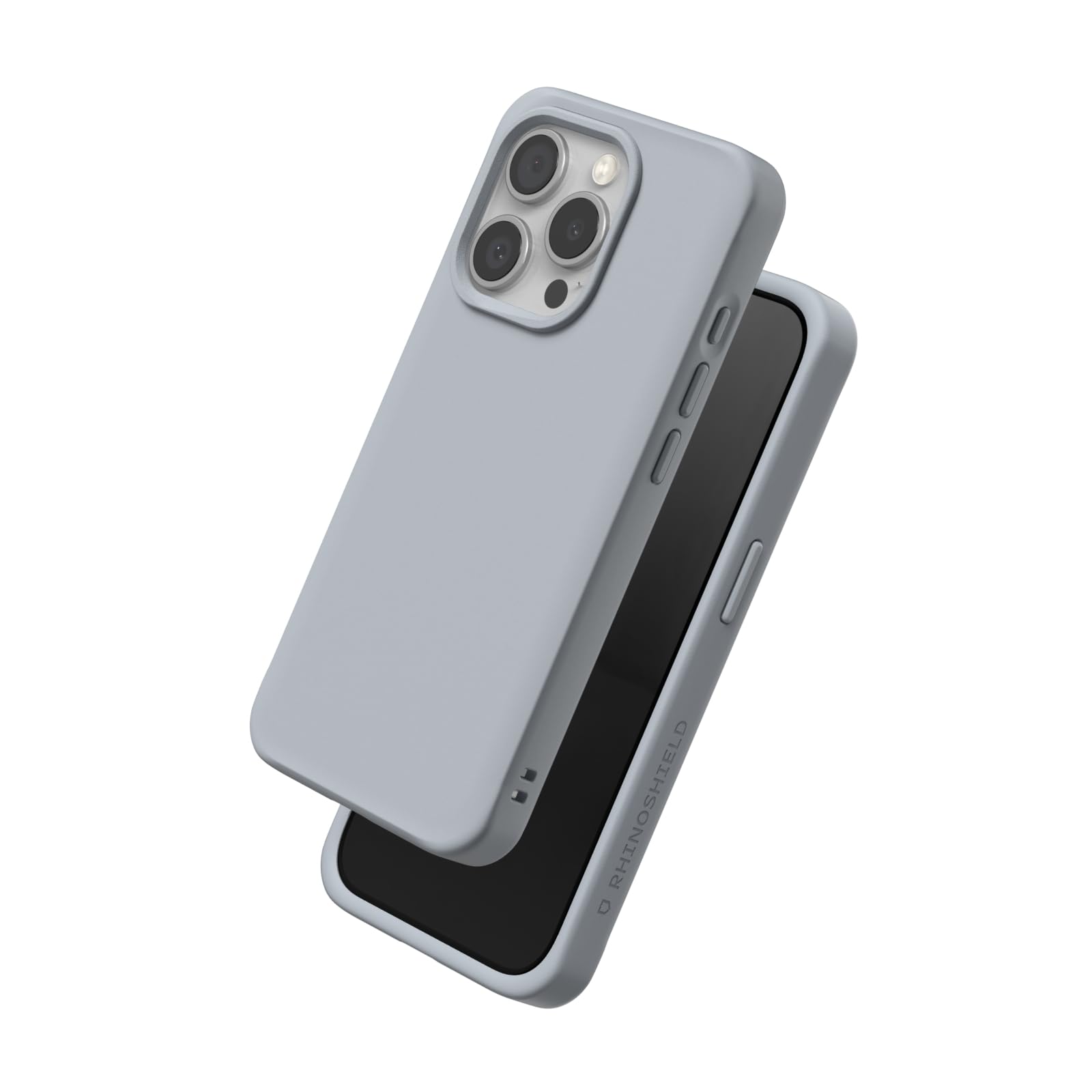 RHINOSHIELD (ライノシールド) iPhone 15 Pro 対応ケース SolidX - 衝撃吸収強化 スリム 耐衝撃スマホケース 3.5メートルからの落下保護 - アッシュグレー