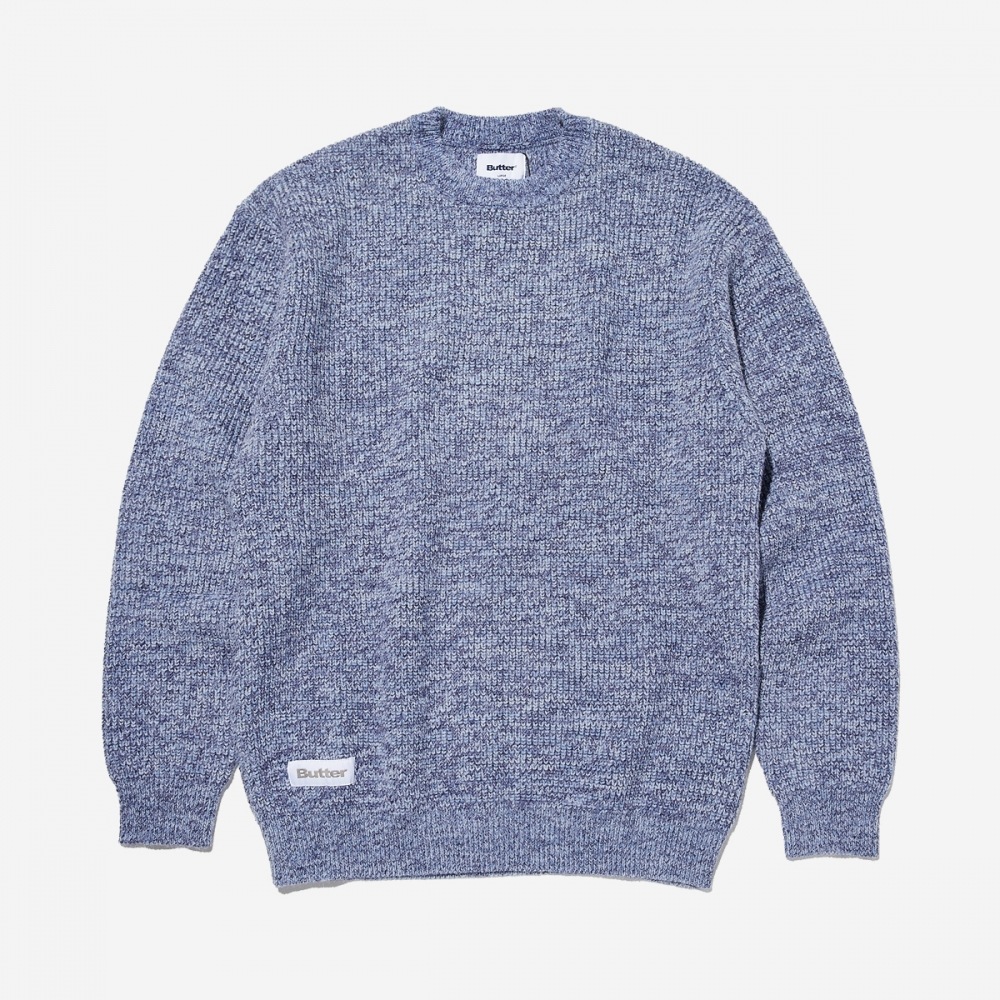 バターグッズマーブルニットセーターマーブルニットセーター