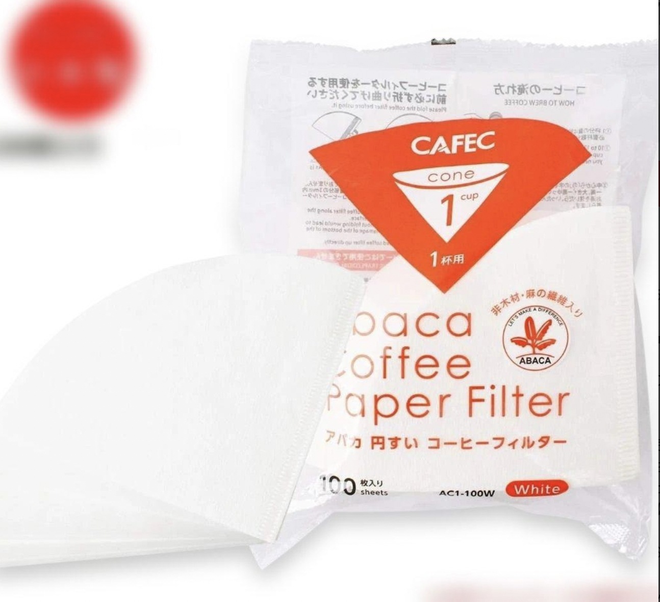 CAFEC コーヒーフィルター AC1-100W 白 1杯用 40個セット 新品