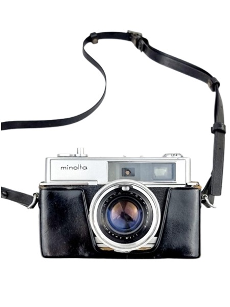 【動作未確認/ジャンク品】 MINOL TA Hi-MATIC 7 フィルムカメラ (ケース付き)