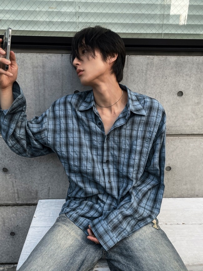 [COSYHARU公式]Aron Linkle checkered shirt 5,715円