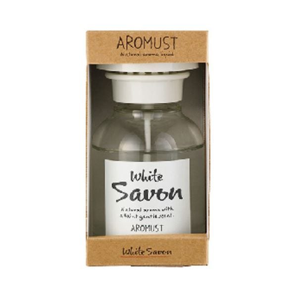 （まとめ） 晴香堂 アロマストナチュラル リキッド ホワイトサボン 210ml 1本 [x5セット]消臭剤・芳香剤