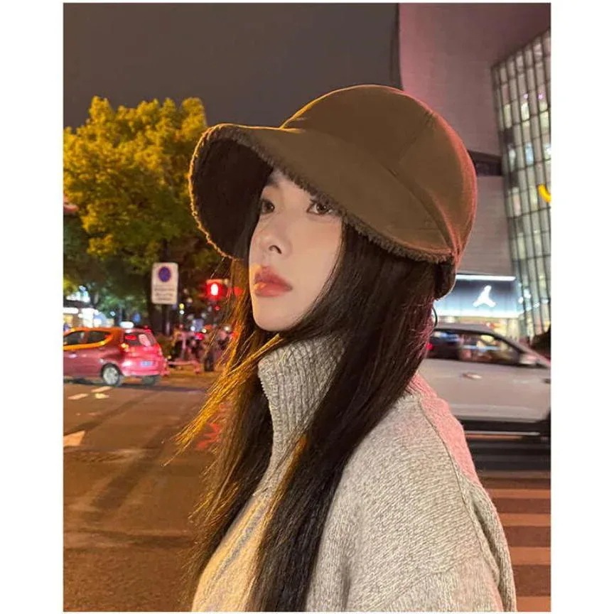 帽子 ハット キャップ レディース 裏ボア 調整可能 大きいサイズ UVカット 深め 紫外線対策 小顔効果 キャップ エレガント シンプル 小物 おしゃれ