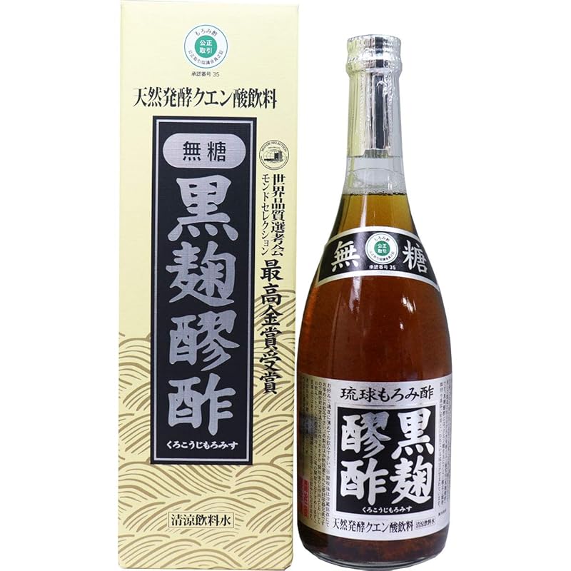 ヘリオス酒造 黒麹醪酢 無糖 720ml (#396082) ×3個セット