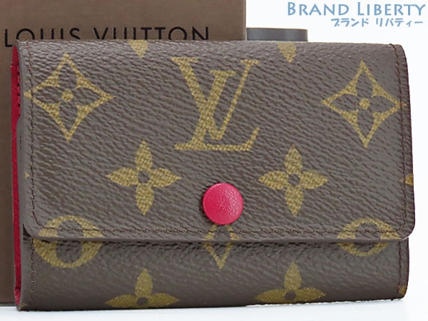 新古品ルイヴィトンモノグラムミュルティクレ66連キーケースキーリングキーホルダーフューシャピンクM60701