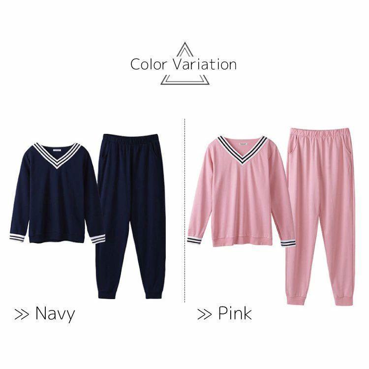 寝巻き 部屋着 パジャマ 家着 レディース 秋 冬 春 可愛い かわいい スウェット ルームウェア 外出 セットアップ 上下セット 長袖 スポーツウェア バレンタイン 4,748円