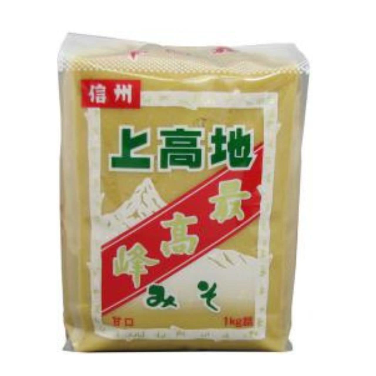 上高地みそ 最高峰ガセット 1kg 10個 みそ 味噌 糀 こうじ 甘口 まろやかな味噌 まろやか 白漉しタイプ 国産大豆 国産米 国産塩