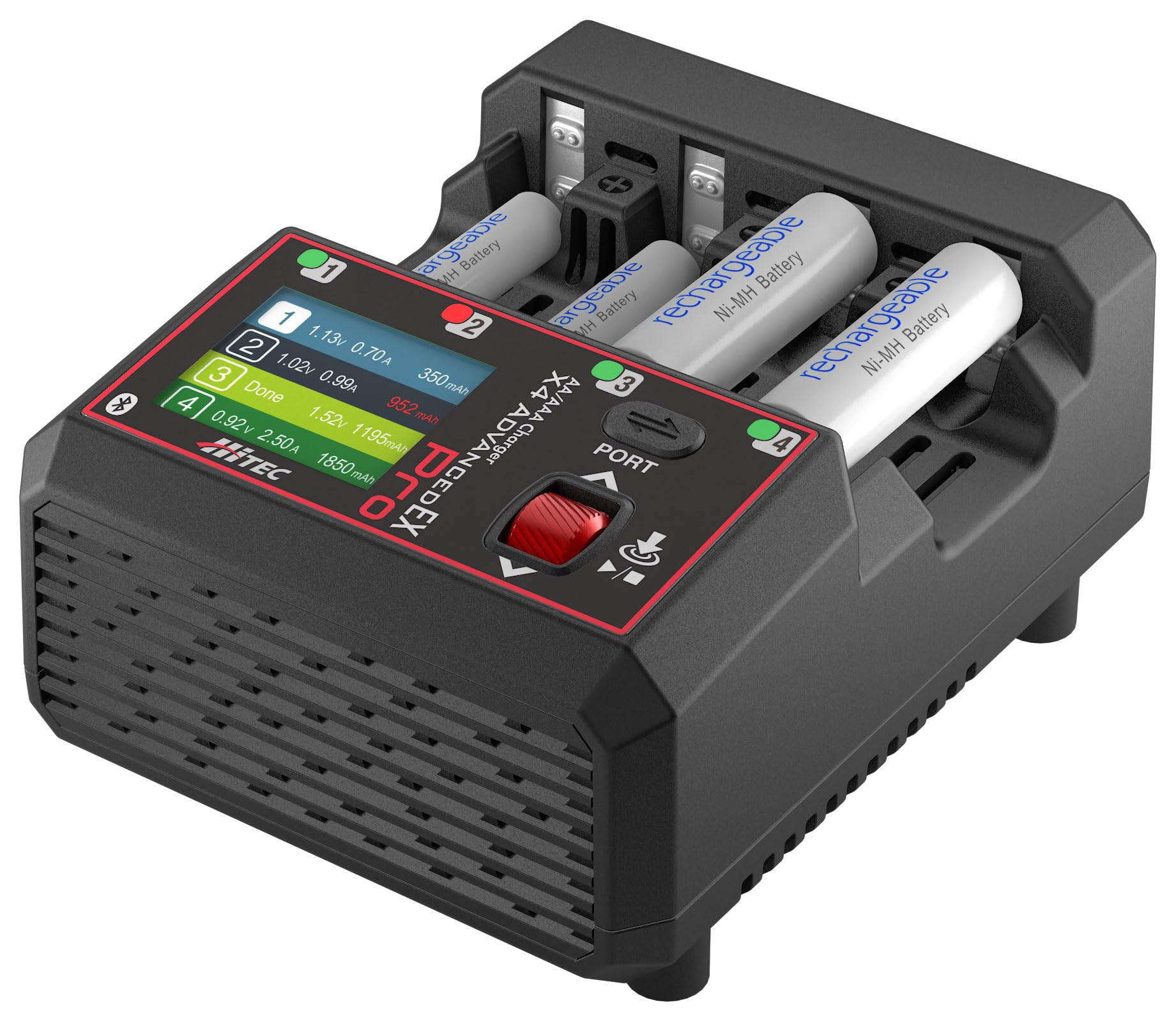 ハイテック AA/AAA Charger X4 アドバンスEX PRO 44360 充電器 単3 単4 単三 単四 電池 バッテリー 急速充電 放電器 リフレッシュ アナライズ 高性能 PD対応 簡単