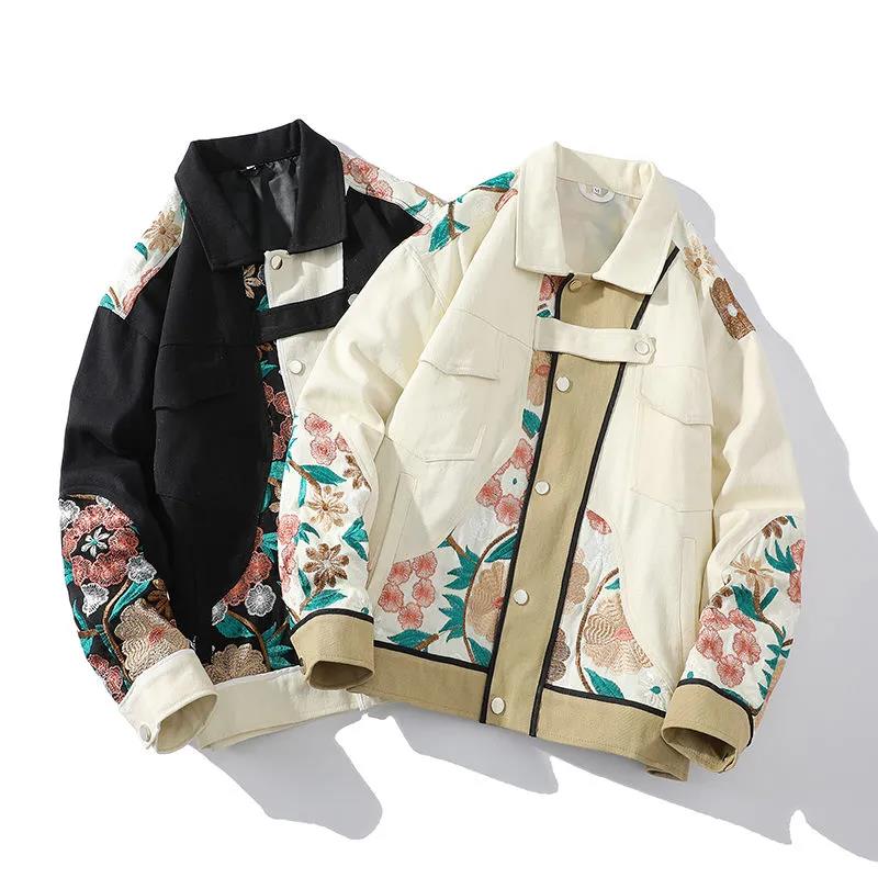 チャイナ風スタジャン 春秋 ジャケット メンズ 花柄刺繍 アウター 男女兼用 スカジャン レディース 5,820円