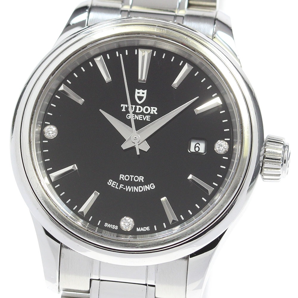 チュードル TUDOR 12100 スタイル 3Pダイヤ デイト 自動巻き レディース _845927【中古】
