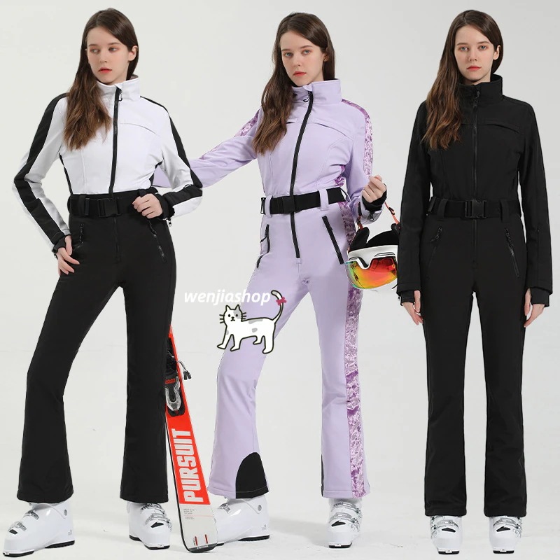 スノーボードウェア つなぎ レディース 上下セット パンツ ズボン トップス ジャケット アウター スノボウェア スノーウェア スキーウェア スノボーウェア 韓国風 防風 防水 防雪 防寒 耐摩擦 A