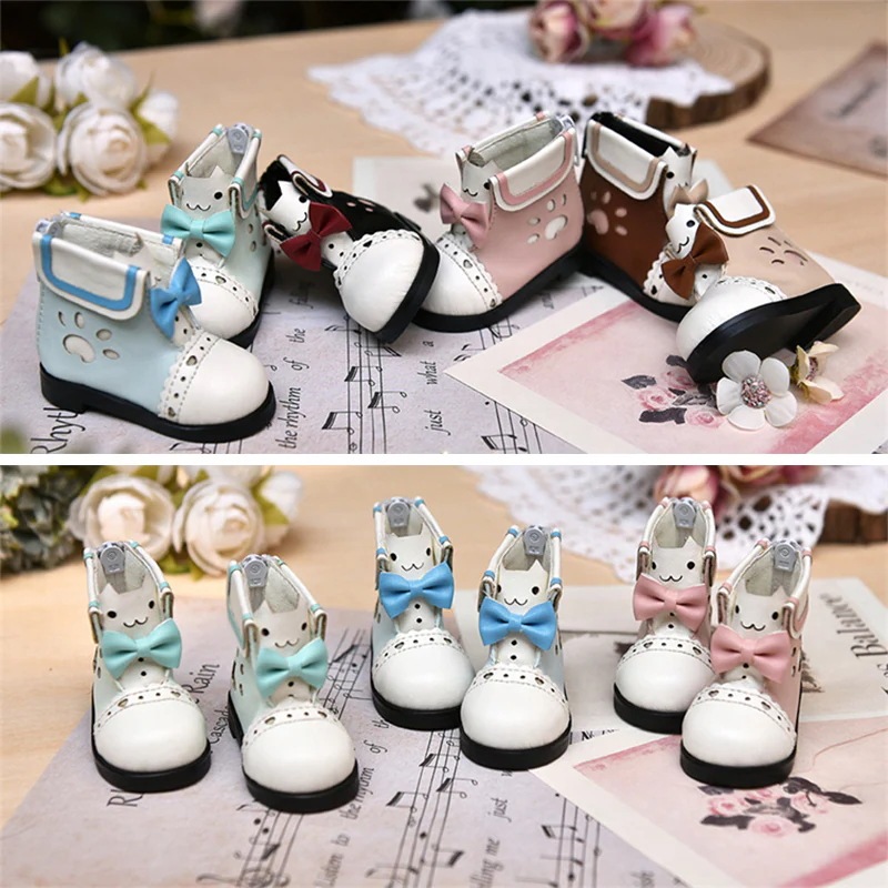 BJDドール靴 可愛い人形用シューズ セーラー猫 MSD/YOSDサイズ球体関節人形用 1/4 1/6 ドールウェア