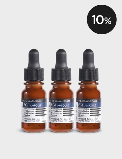 ダーマファクトリー EGFアンプル 10ml(EGF 9ppm+PDRN 1%) 3個SET