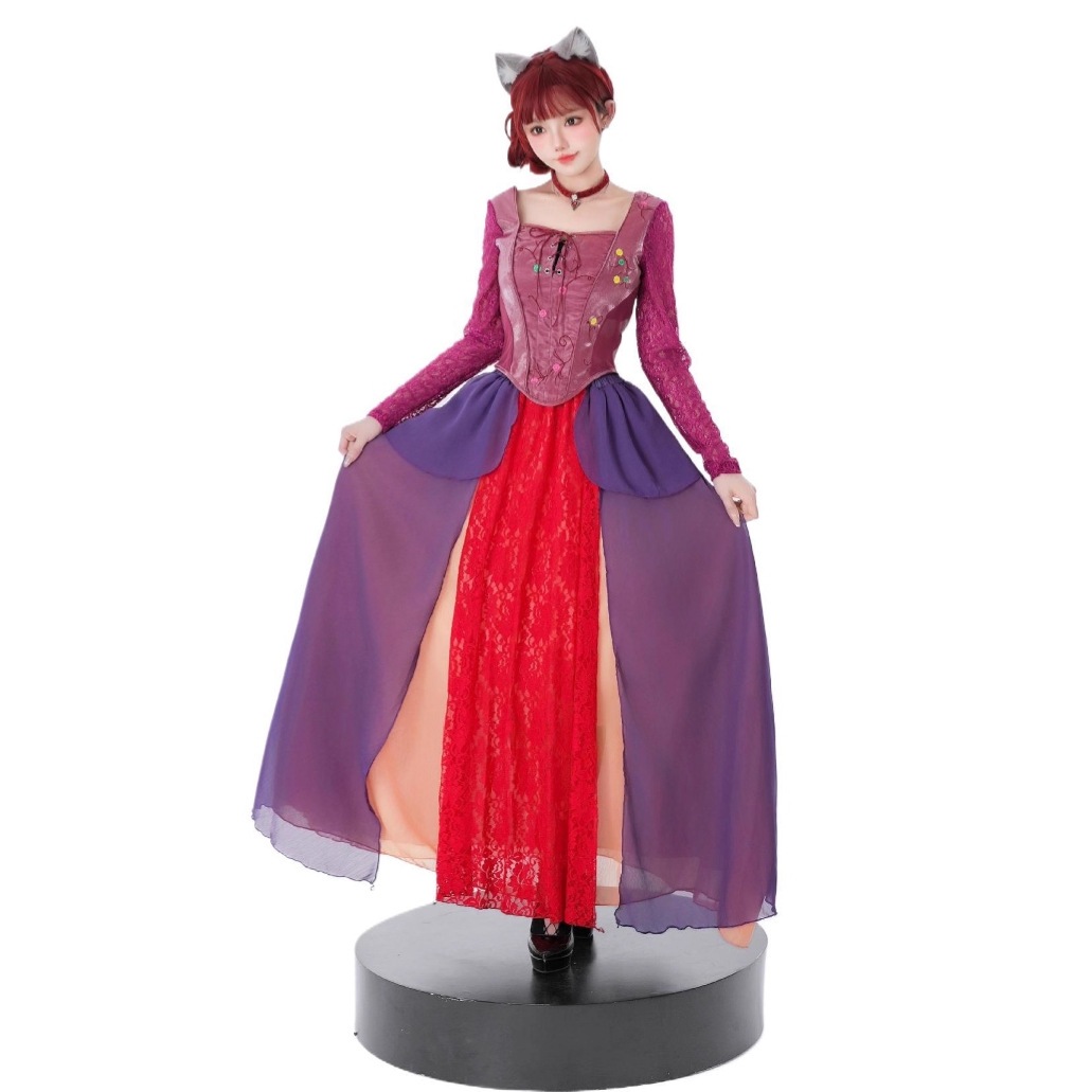 魔女もクレイジー2 ハロウィンコスチューム 魔女コスチューム 魔女カーニバルパフォーマンスコスチューム 女王中世ドレス