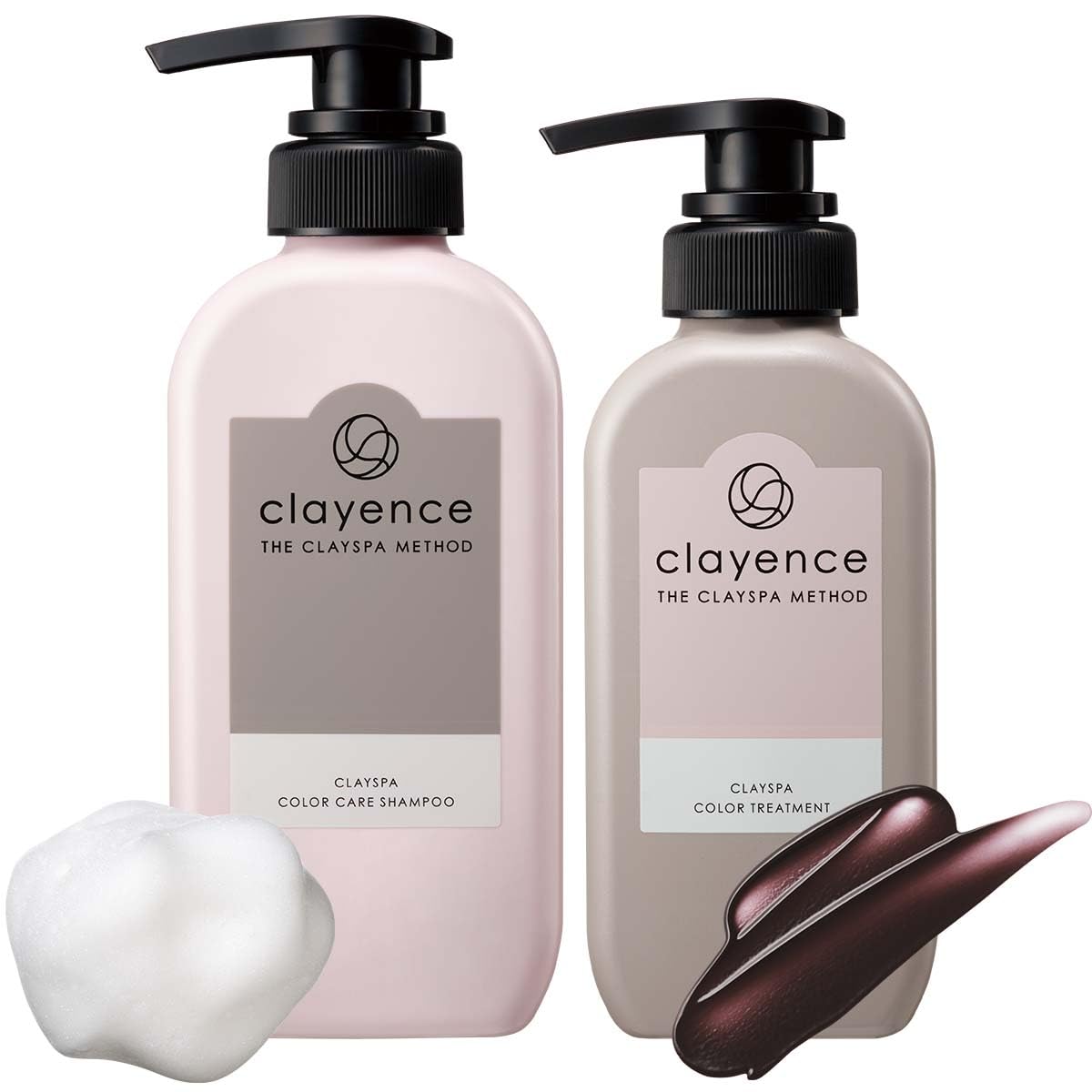 【髪の美しさを育む】 clayence クレイスパ カラーケアシャンプー 300ml & カラートリートメント アッシュブラウン 235g カラーケア カラーリング ダメージ補修 カラー維持 カラーケ
