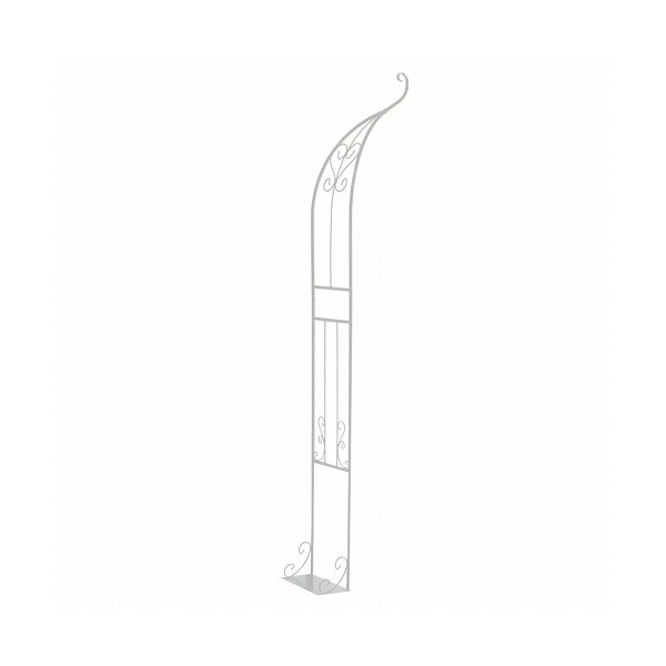 住まいスタイル アイアンハーフアーチ(シングル) ホワイト IA-HF003WHT メーカー直送