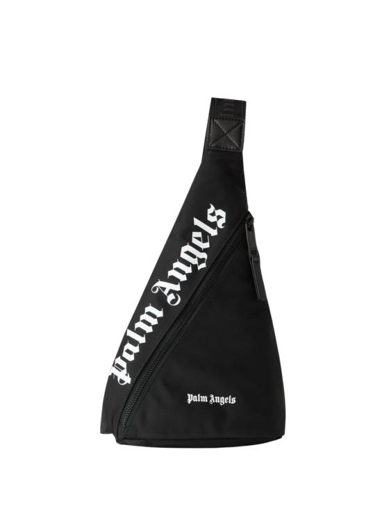 PALM ANGELS Men Shoulder Bags PMNQ01DS26FAB001 BLACK WHITE