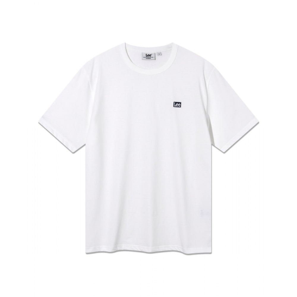 LEE ボックストイッチロゴショートスリーブ T シャツホワイト