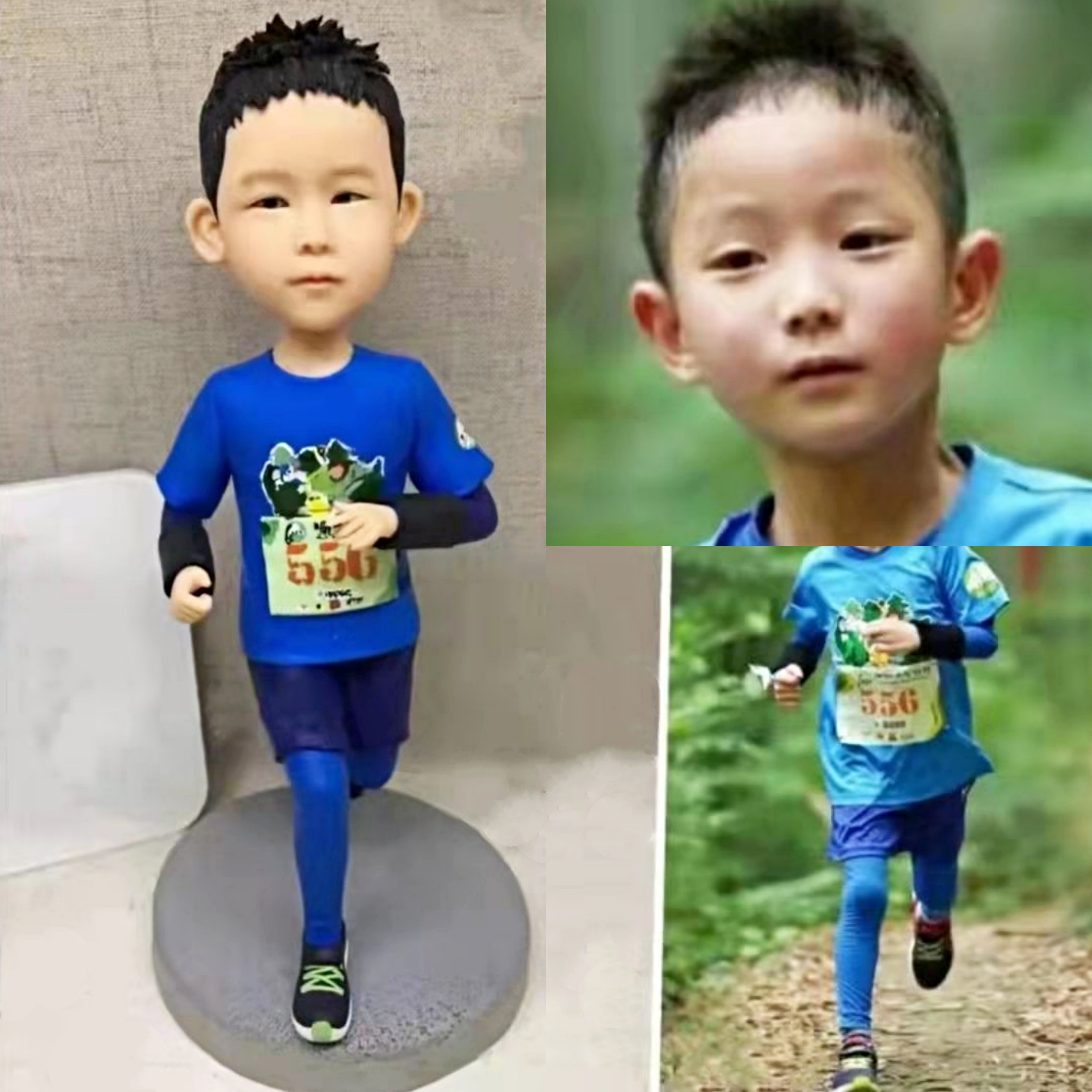 【オーダーメイド】3D肖像画 似顔絵 写真 人形 フィギュア 誕生日 ベビー 赤ちゃん キッズ 子供 幼児 出産祝い