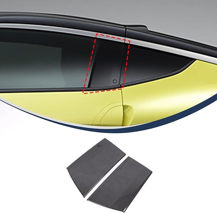 日産 フェアレディZ RZ34 2022～2025に適用 センターピラー装飾パネル ピラーガーニッシュ カバー デコレーションストリップ ピラーパネル 取付簡単 カー用品 (ダークグレー)