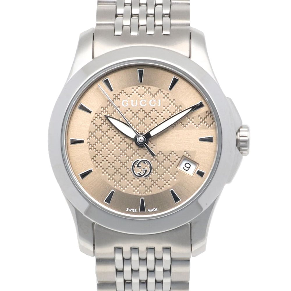 グッチ Gタイムレス 腕時計 ステンレススチール 126.5 クオーツ 1年保証 GUCCI 中古 美品