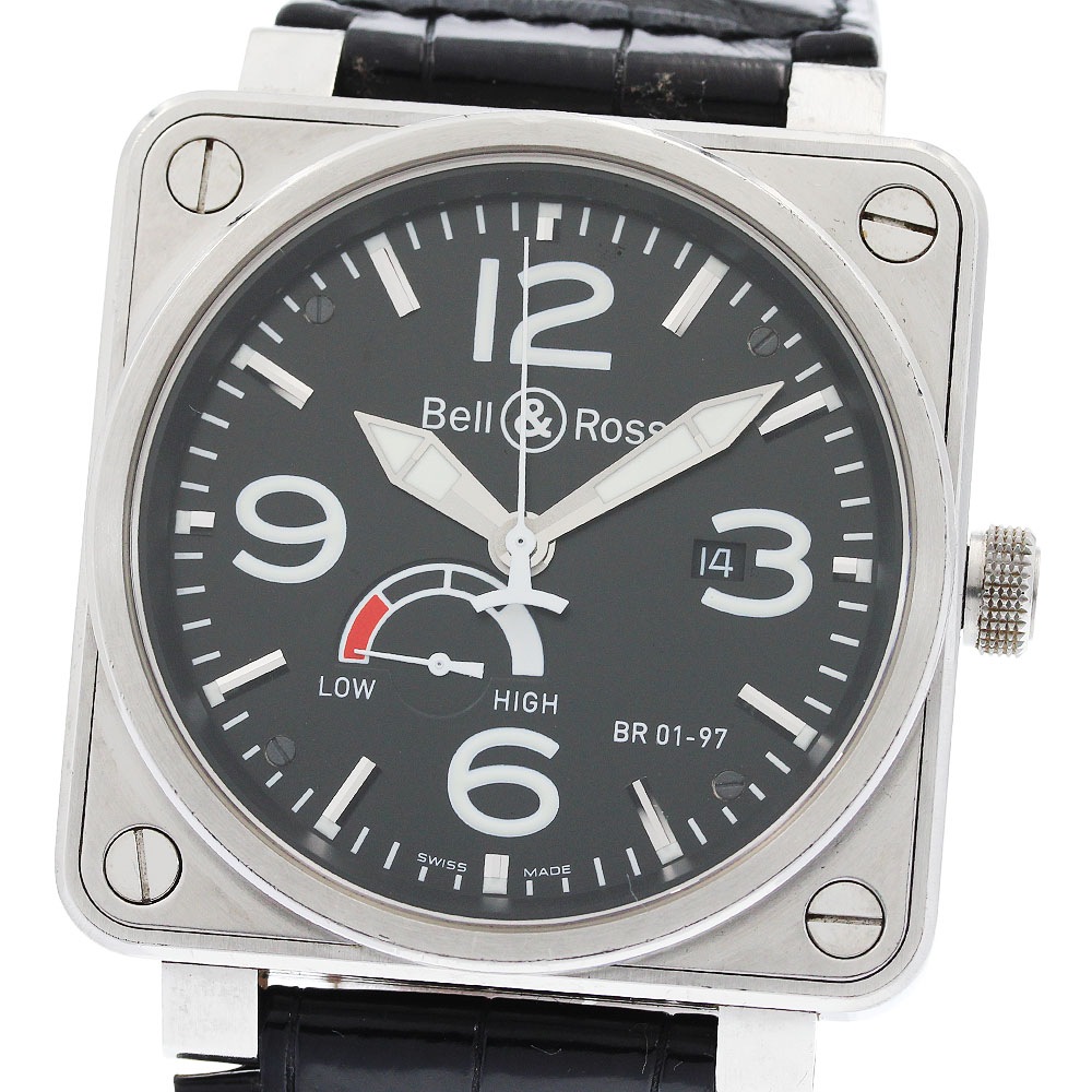 ベル＆ロス Bell＆Ross BR01-97 デイト パワーリザーブ 自動巻き メンズ _955299【中古】